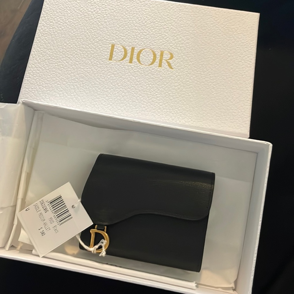 NEW Dior saddle lotus wallet